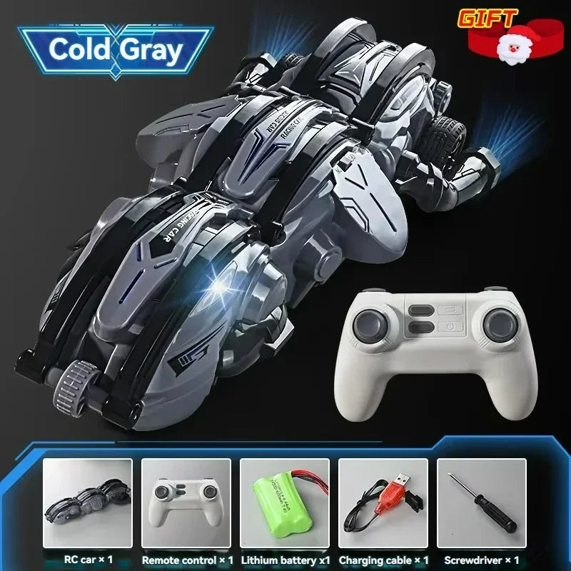 Drift Rolling 360 Remote Control Stunt Car 2.4G Impact Resistant High-speed Driving 6 Wheel Rolling Children Drift Rc Car Toy