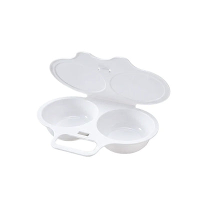 🥚 Perfect Poached Eggs in 2 Mins – No Oil, No Explosion. Microwave Egg Cooker with Splash-Proof Lid.